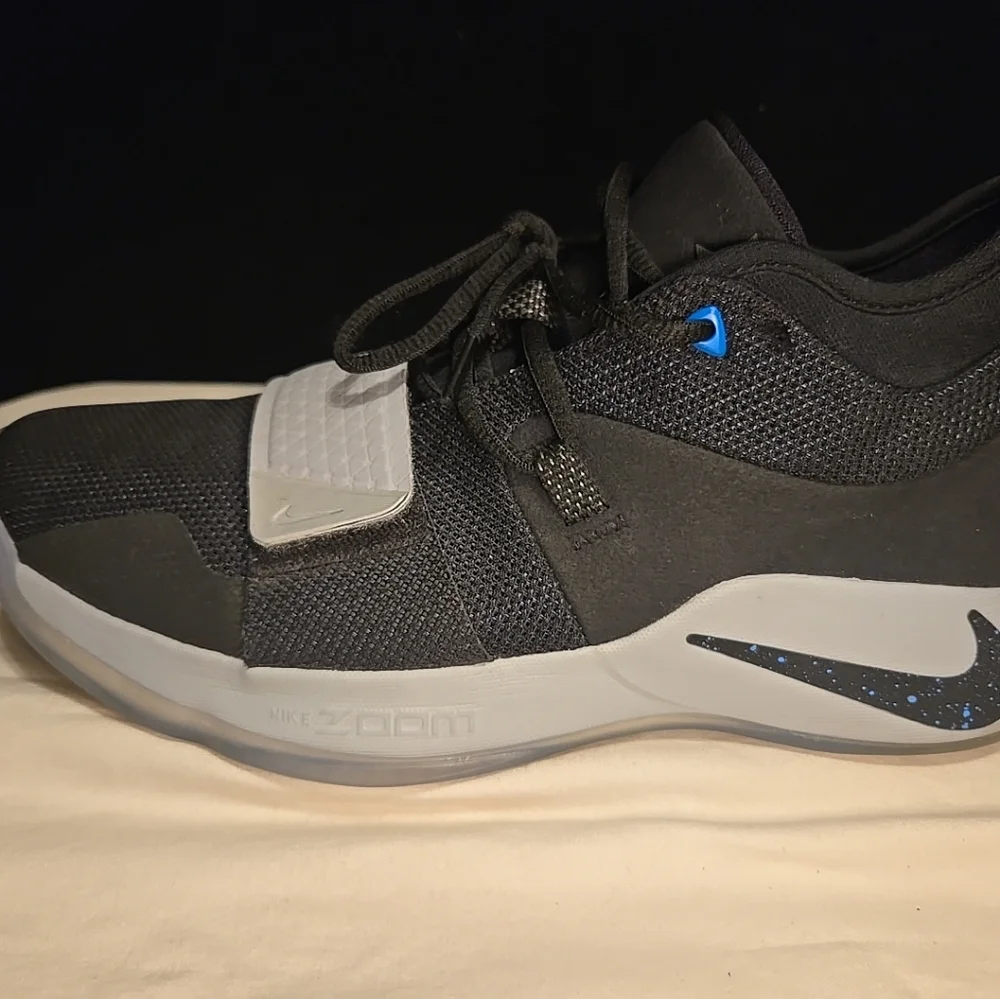 Nike PG 2.5 Photo Blue Black Gray Men's Basketball‎ shoes size 9.5 RARE